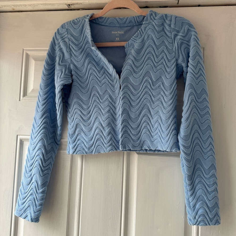 Blue Social Tourist Top
